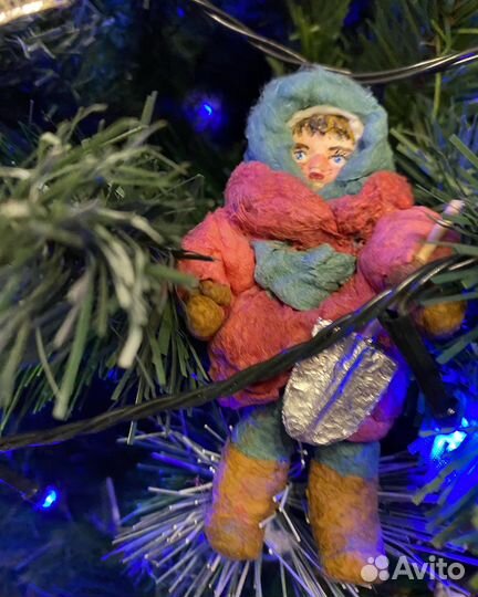 Ватные елочные игрушки новые