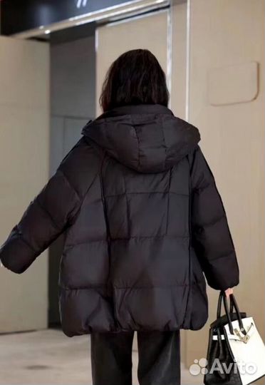 Пуховик женский оверсайз легкий