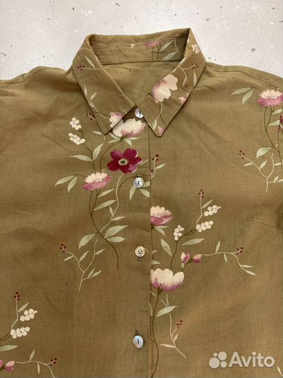 Французская винтажная рубашка женская 52/54