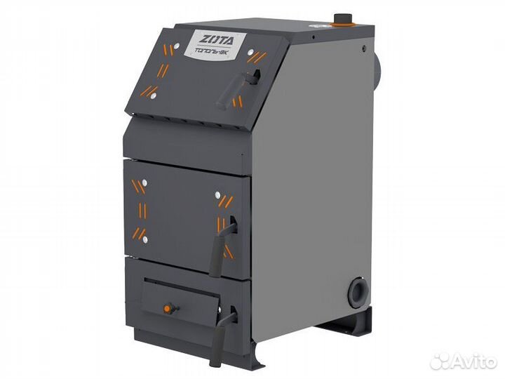 Котел твердотопливный Zota Тополь-вк 32кВт дымоход