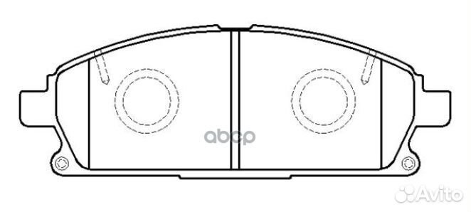 CKN-125 Колодки тормозные дисковые перед