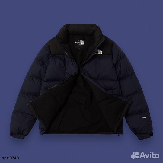 Зимняя куртка The North Face 700 темно синяя 44(XS/S)