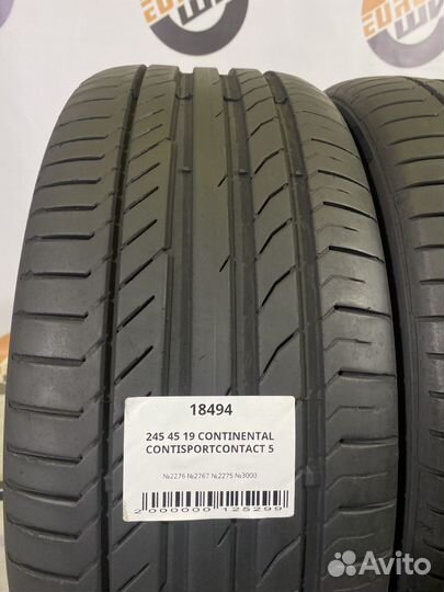 Continental ContiSportContact 5 245/45 R19