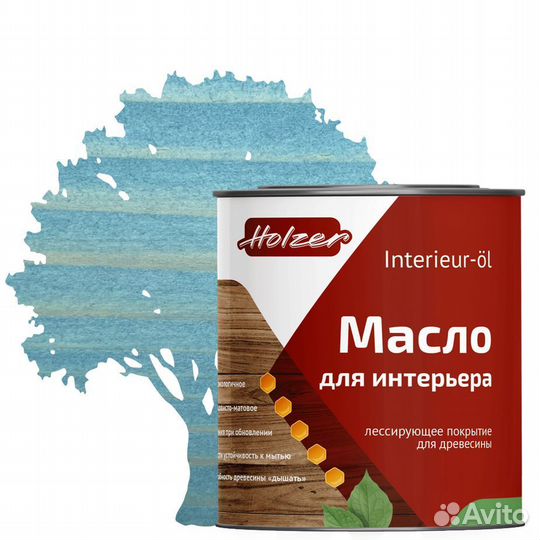 Масло для интерьера Хольцер Интерье ол незабудка 2