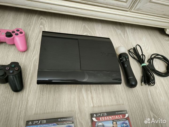 Sony PS3 super slim прошитая+ камера+мув