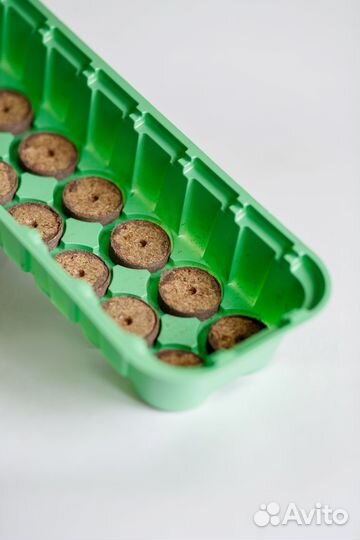 Мини теплица с торфяными таблетками 14 ячеек