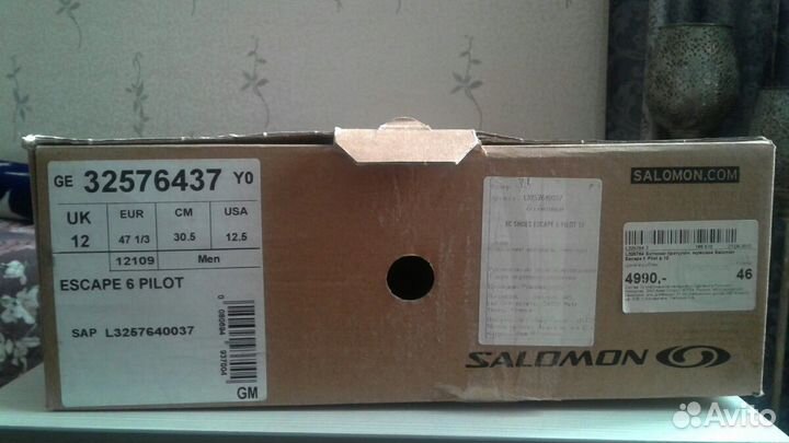 Лыжные ботинки 46 размер(30.5см).SNS