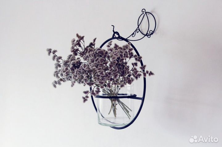 Кашпо для цветов сухоцветов ручная работа подарок