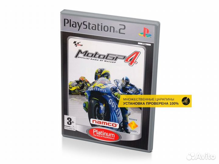 MotoGP 4 Platinum, б/у, множ.царап., английский