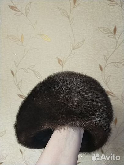 Шапка норковая женская новая