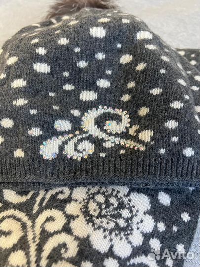 Комплект шапка и шарф для девочки