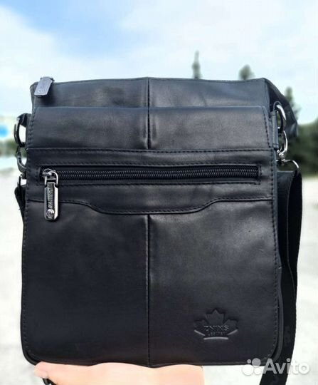 Сумка мужская новая натуральная кожа кожаная