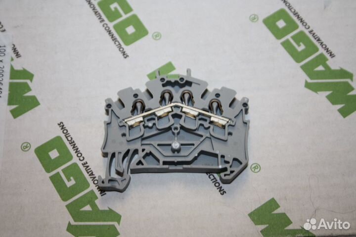 Проходная клемма 4-х проводная wago (20026401)