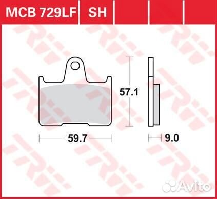 Тормозные колодки Lucas TRW – MCB729SH