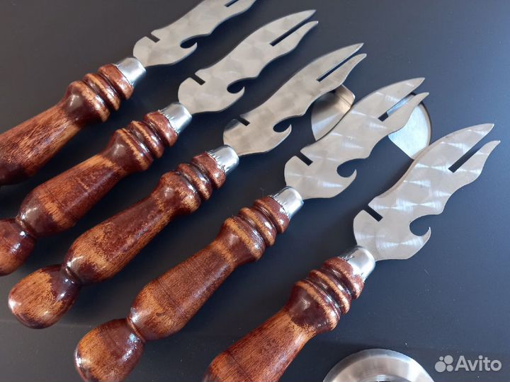 Нож-вилка для снятия шашлыка