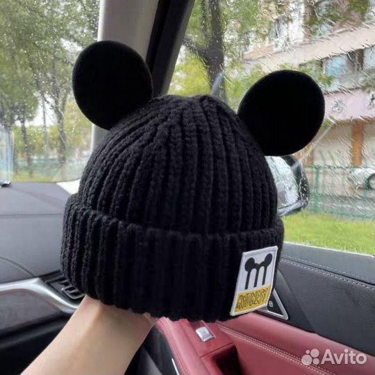Шапка детская Микки с ушками от 0-5 лет
