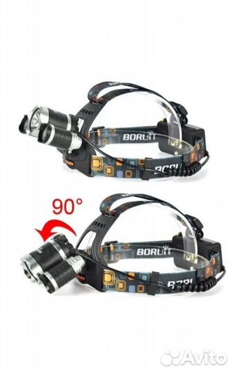 Фонарь налобный новый