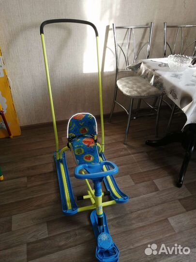 Снегокат Nika Twiny 2,с родительской ручкой