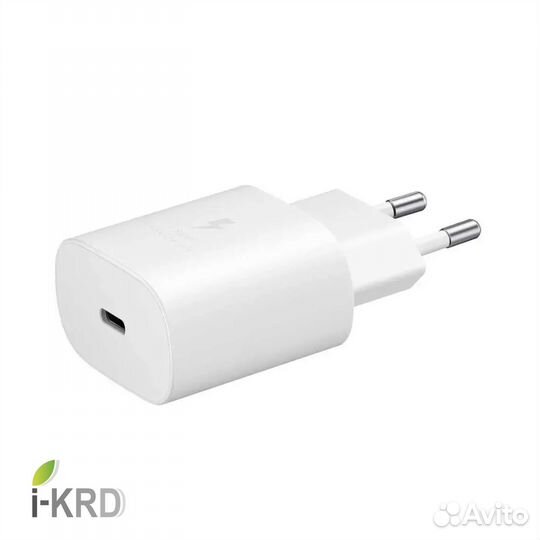 Зарядка USB-C Samsung 25W Белая (Новый, оригинал)