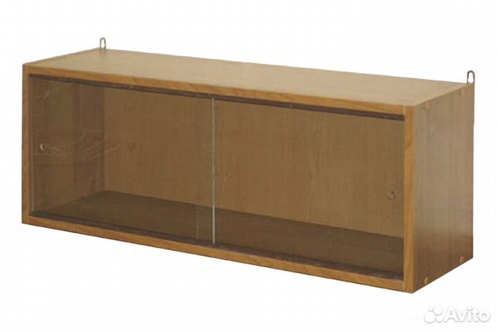 Полка книжная навесная с раздвижными стеклами