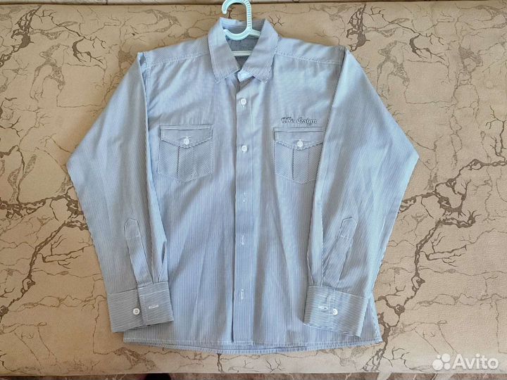 Рубашка для мальчика с длинным рукавом 146