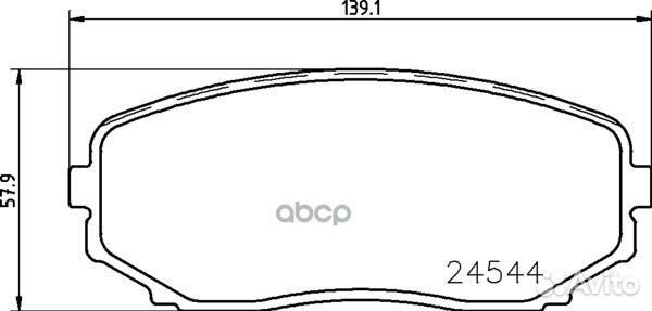 Колодки тормозные передние mazda CX-7(ER) /CX-9