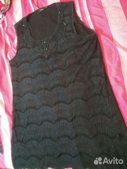 Платье чёрное кружевное