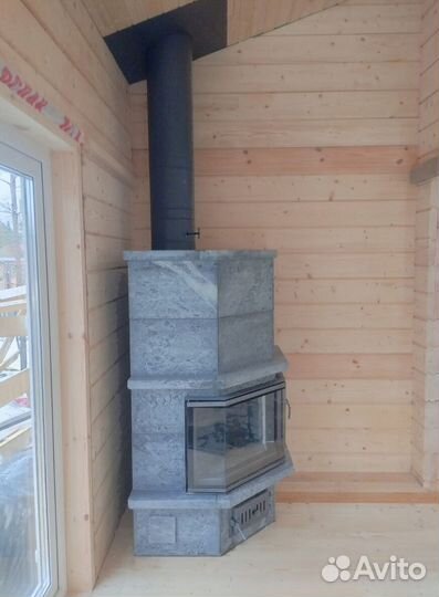 Печь камин из талькохлорита
