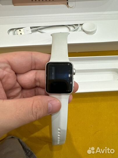 Часы apple watch 3 38 mm silver