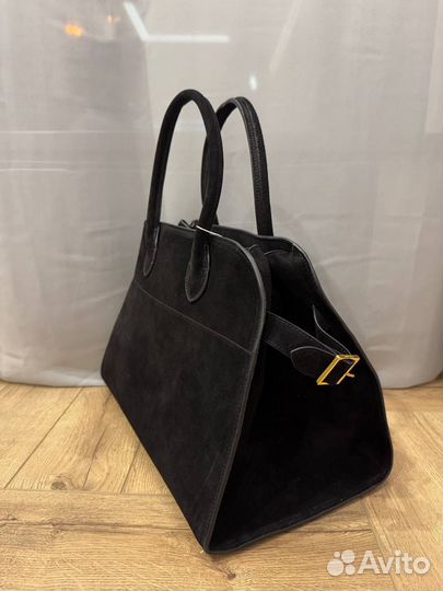 Сумка The row Margaux 17 черная замша