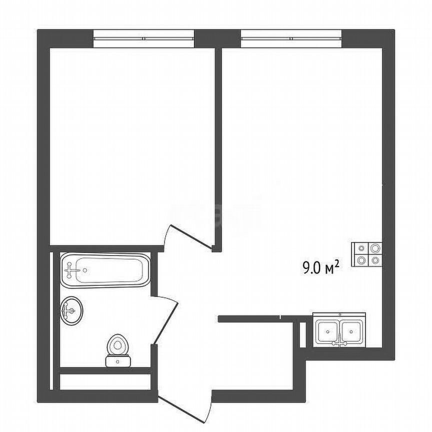 1-к. квартира, 34,6 м², 9/28 эт.