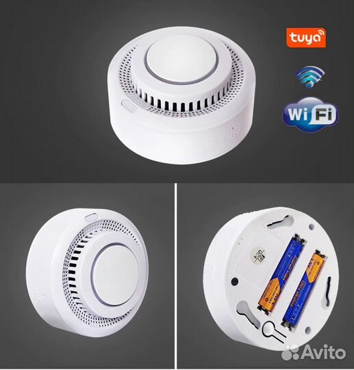 Wi Fi Пожарный датчик дыма CO2 с Вашего Телефона