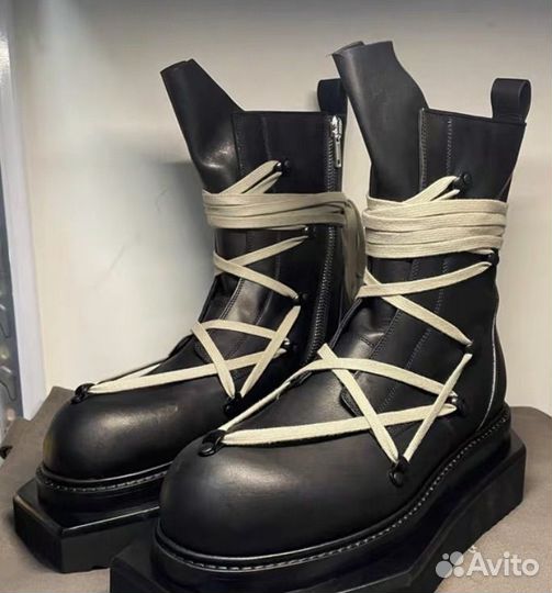 Rick Owens Pentalaced Turbo Cyclops Boots