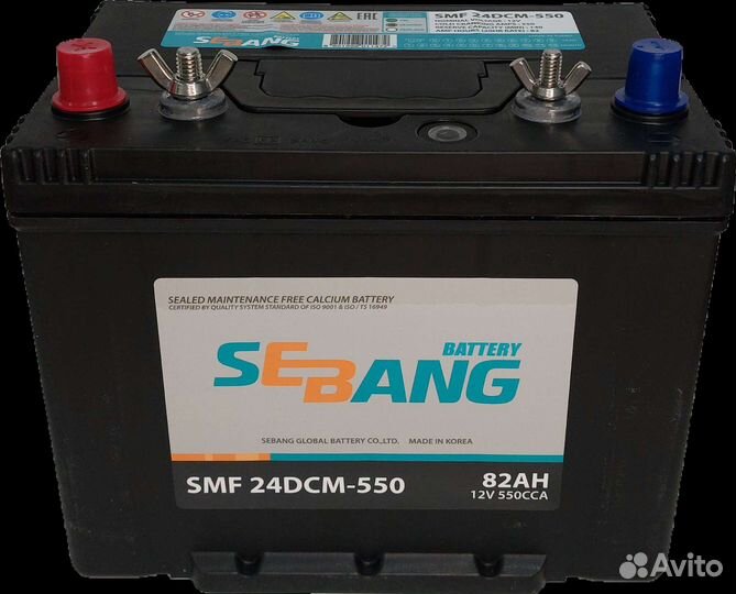 Лодочный акб Marine Sebang 80ач DC24 Deep Cycle