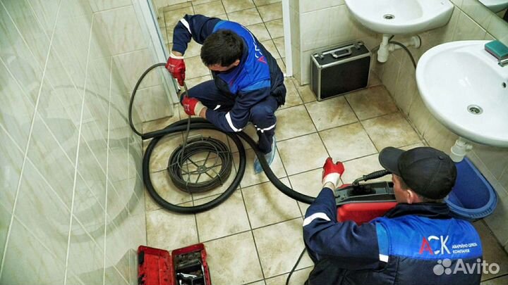 Прочистка канализации. Устранение засора