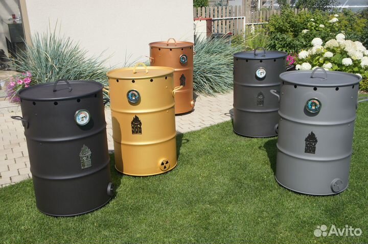 Вертикальный UDS cмокер и гриль BBQ Углежог