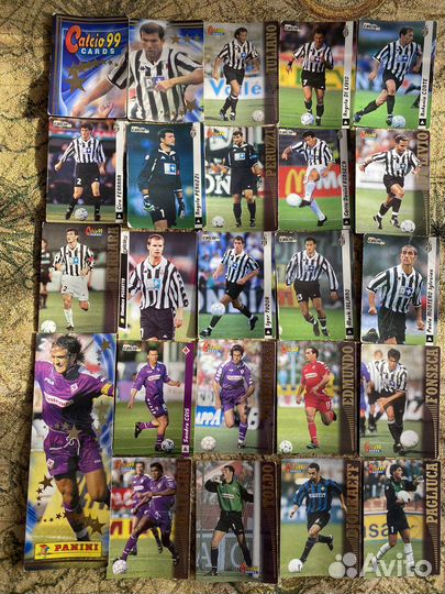 Карточки футбольные коллекционные Calcio 1999