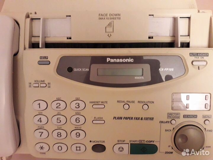 Факсимильный аппарат Panasonic KX-FP 105