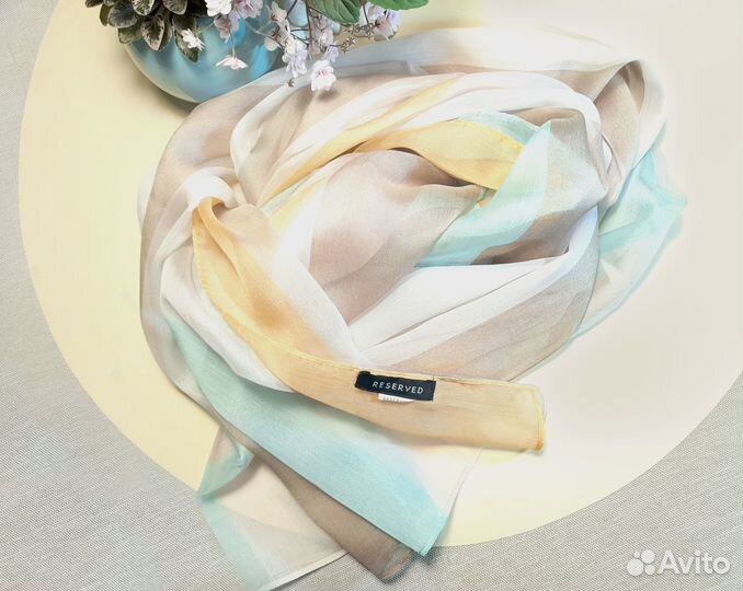 Палантин/90х180см/Новый/Органза