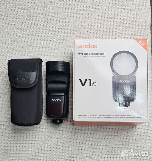 Вспышка Godox V1 c для Canon