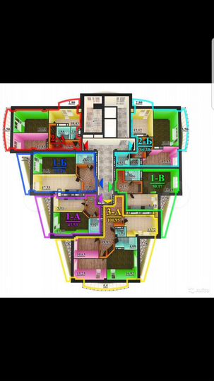 1-к. квартира, 43,3 м², 9/17 эт.
