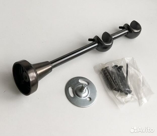 Карниз кованый для штор двухрядный оникс, 300 см