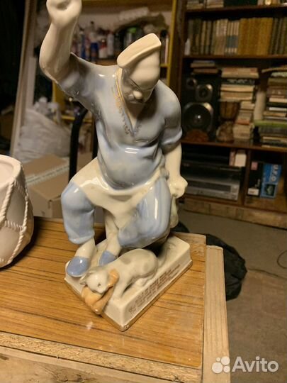Статуэтка повар и кот, пушкин