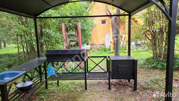 Мангал в стиле лофт