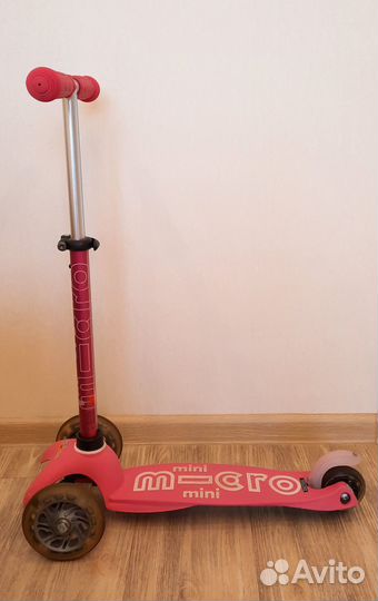 Самокат детский 3-колесный Micro Mini розовый