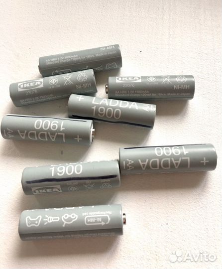 Аккумуляторные батарейки Ladda пальчиковые IKEA