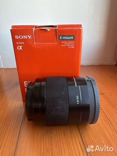 Объектив sony 50mm f/1.8 OSS (SEL-50F18), черный