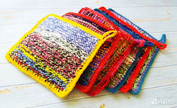 Прихватки вязаные