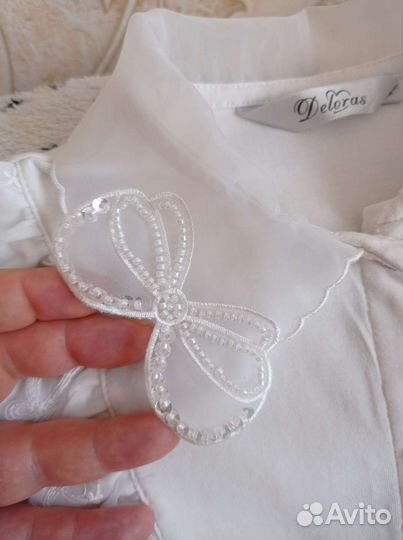 Блузка школьная для девочки 146