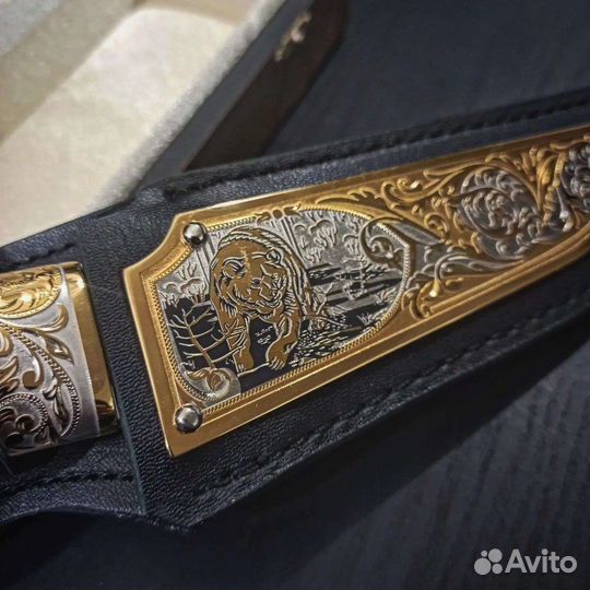 Нож Медведь-4, гравюра, золото. Златоуст